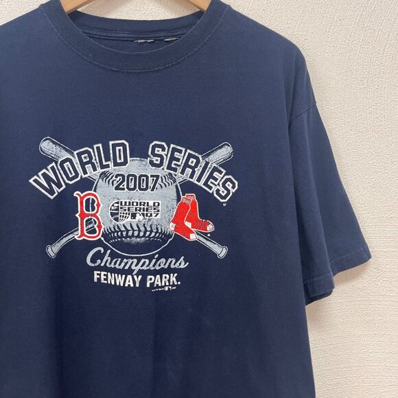 World Series Champion 2007 Boston Red Sox Mens Blue Tee Sz L/XL - Picture 2 of 6